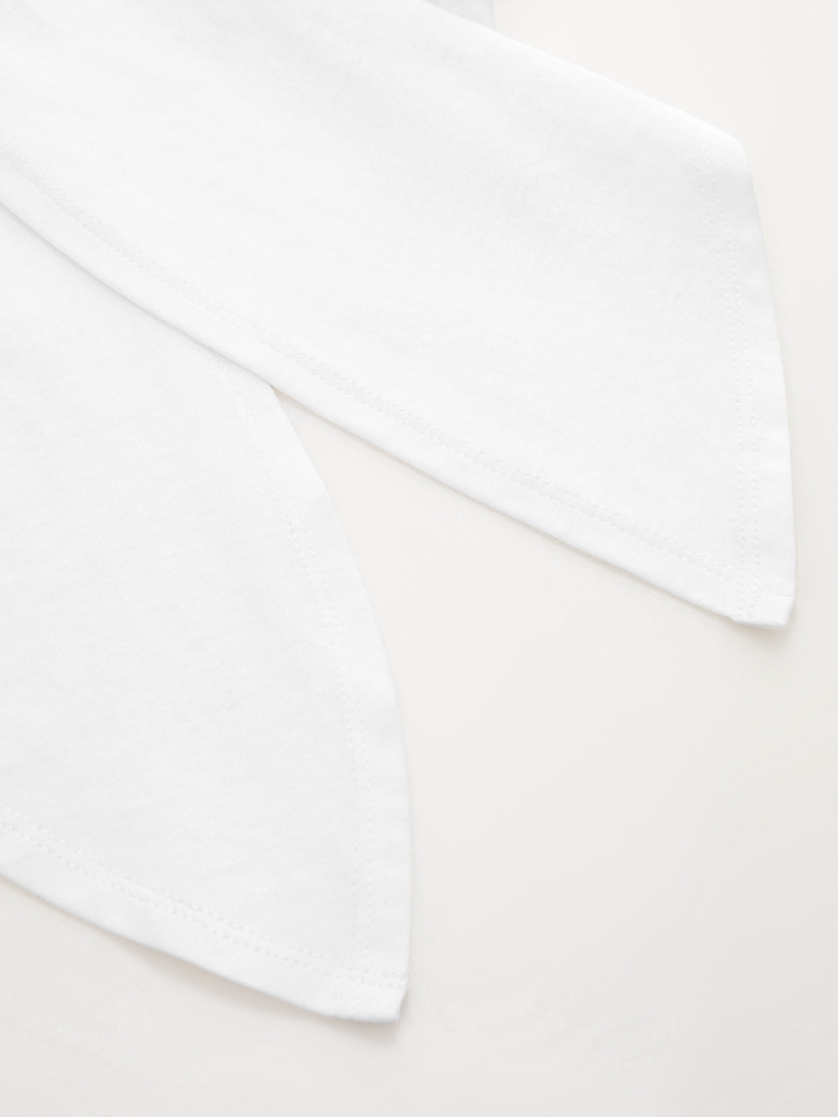 Cotton Crop Top with Knotted Short Sleeves