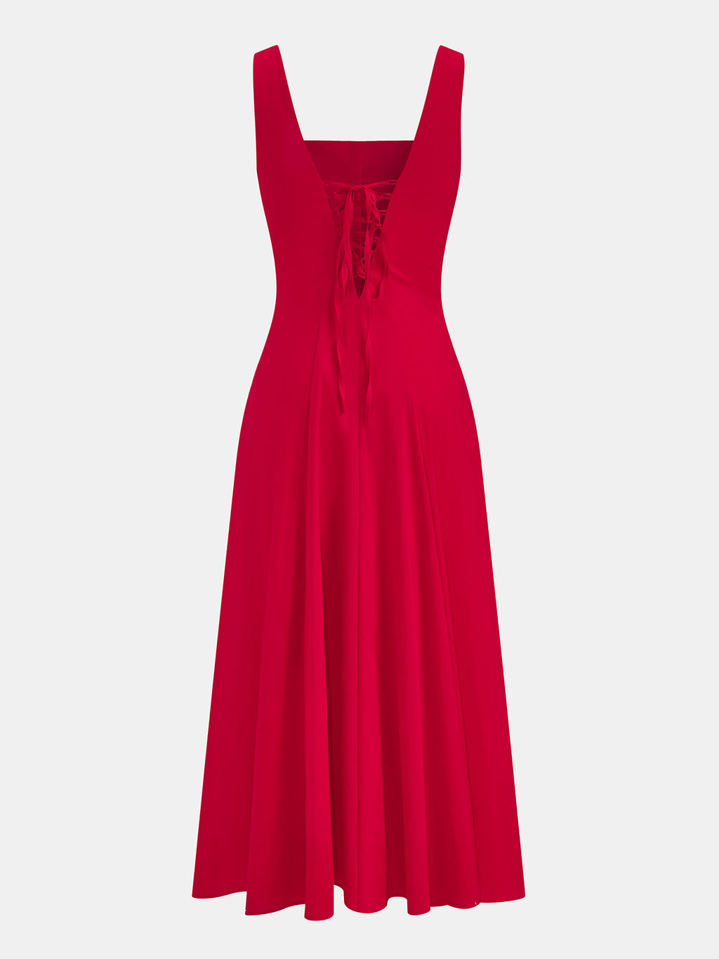 Cotton Blend Maxi Dress with Button Front Detail