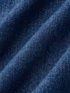 Stylish Denim Dress with Metal Button Details