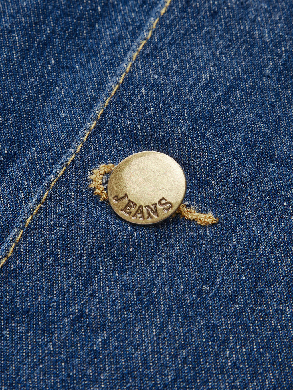 Stylish Denim Dress with Metal Button Details