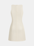 Starfish Motif Flower Print Sleeveless Mini Dress
