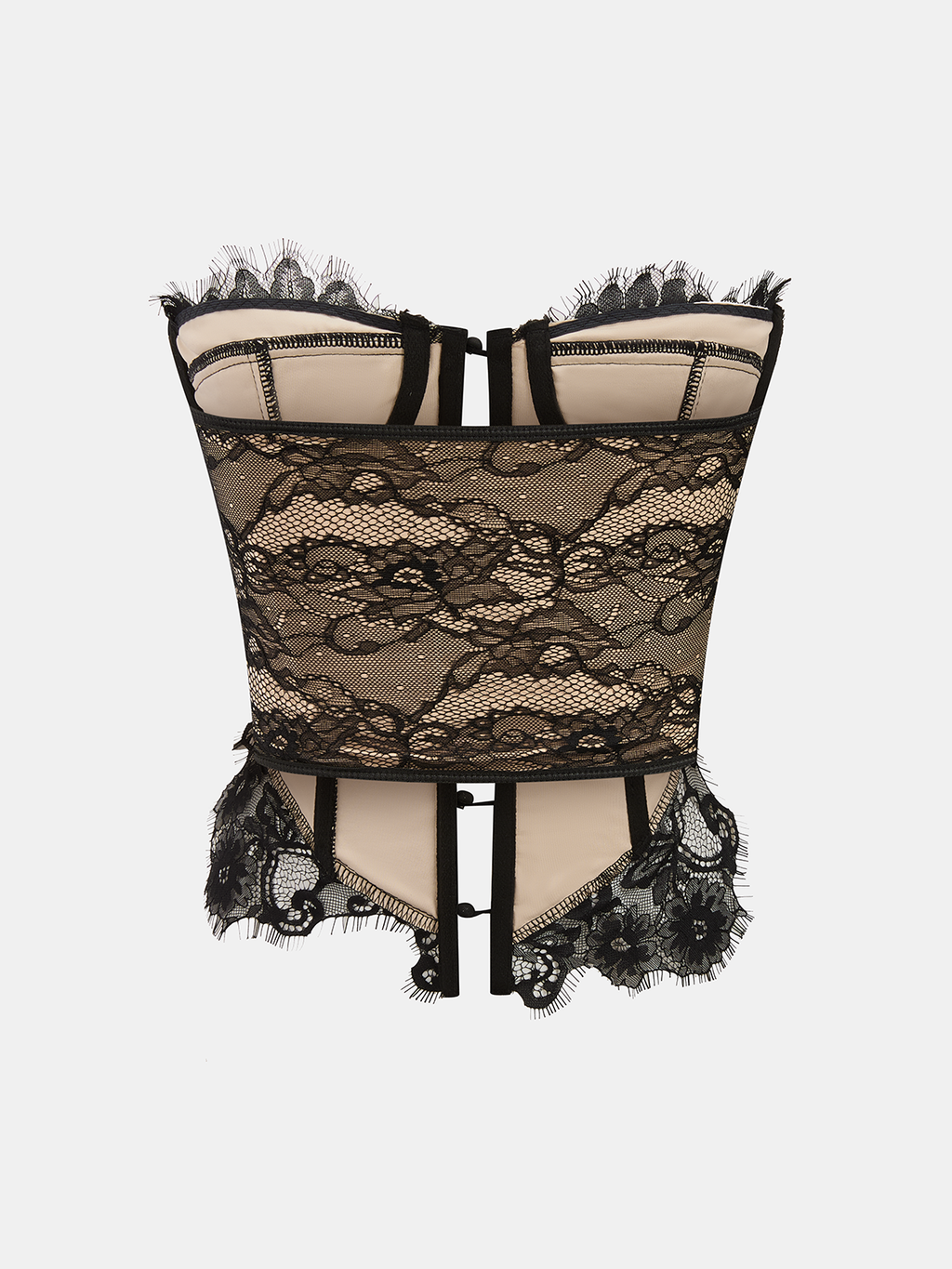 Strapless Lace Corset Top with Supportive Design