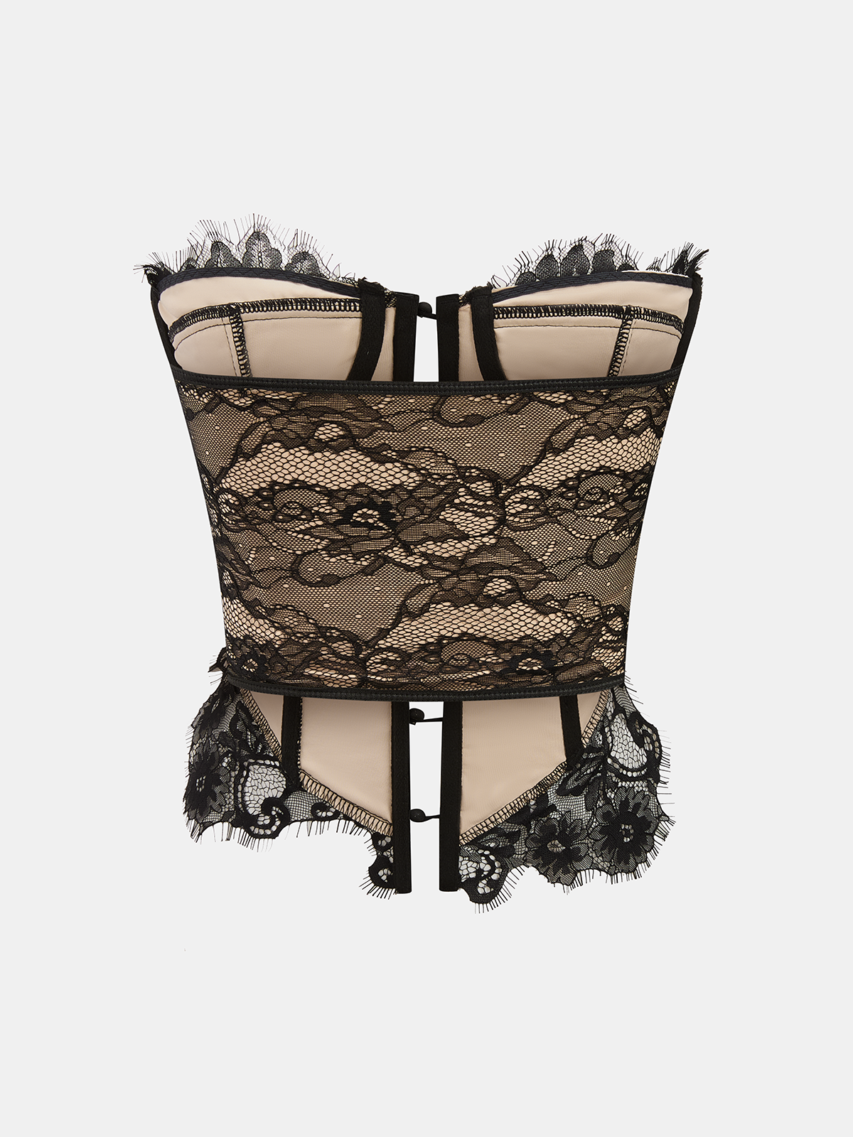 Strapless Lace Corset Top with Supportive Design