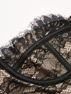 Strapless Lace Corset Top with Supportive Design