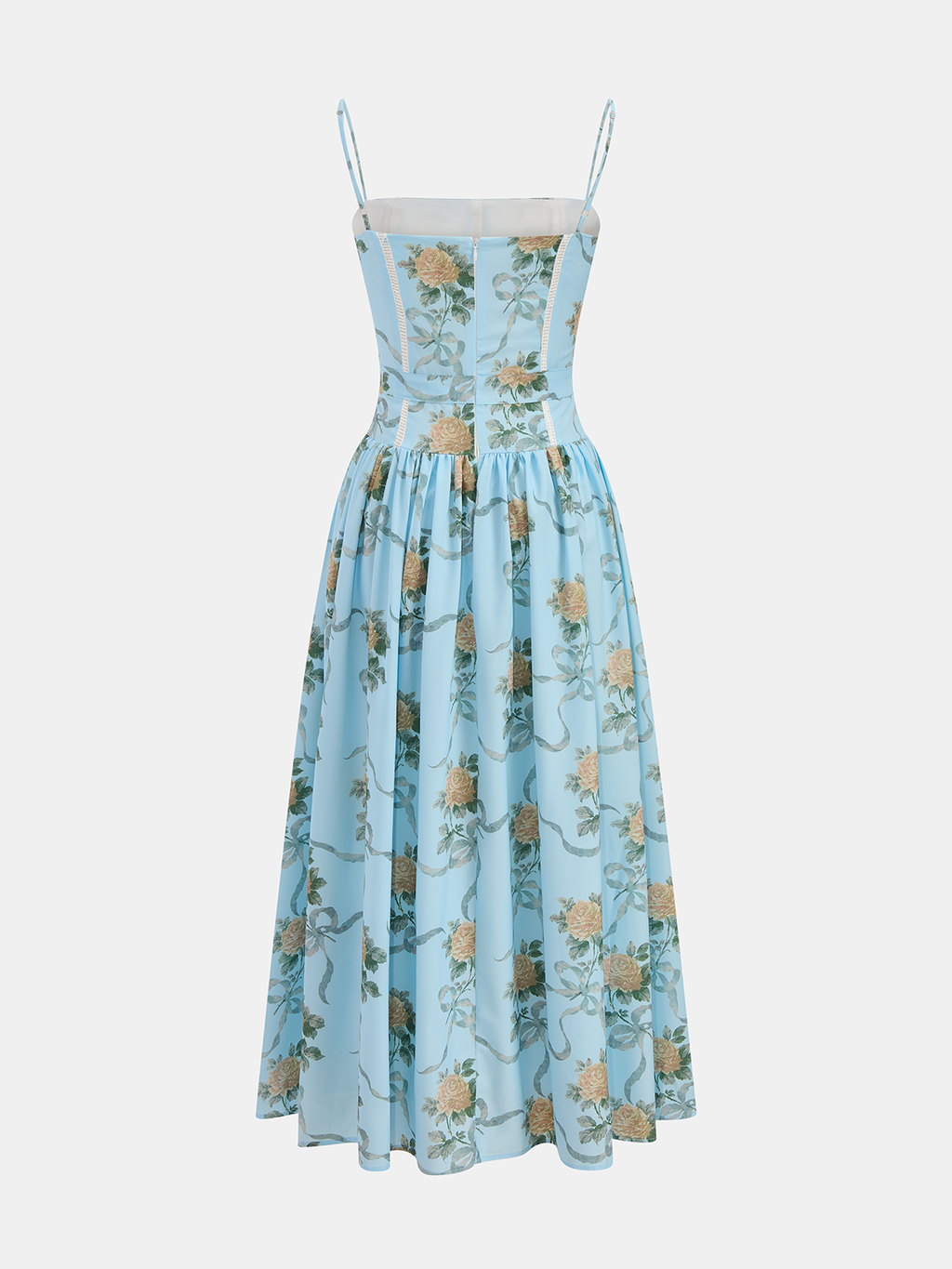 Floral Camisole Dress with Midi Length