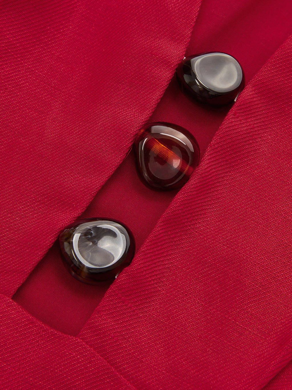 V-Neck Mini Dress with Linen Blend Embellishments