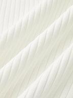 Contrast Trim Buttoned Knit Maxi Dress