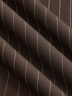 Pinstripe Sleeveless Dress with Tie Waist Detail