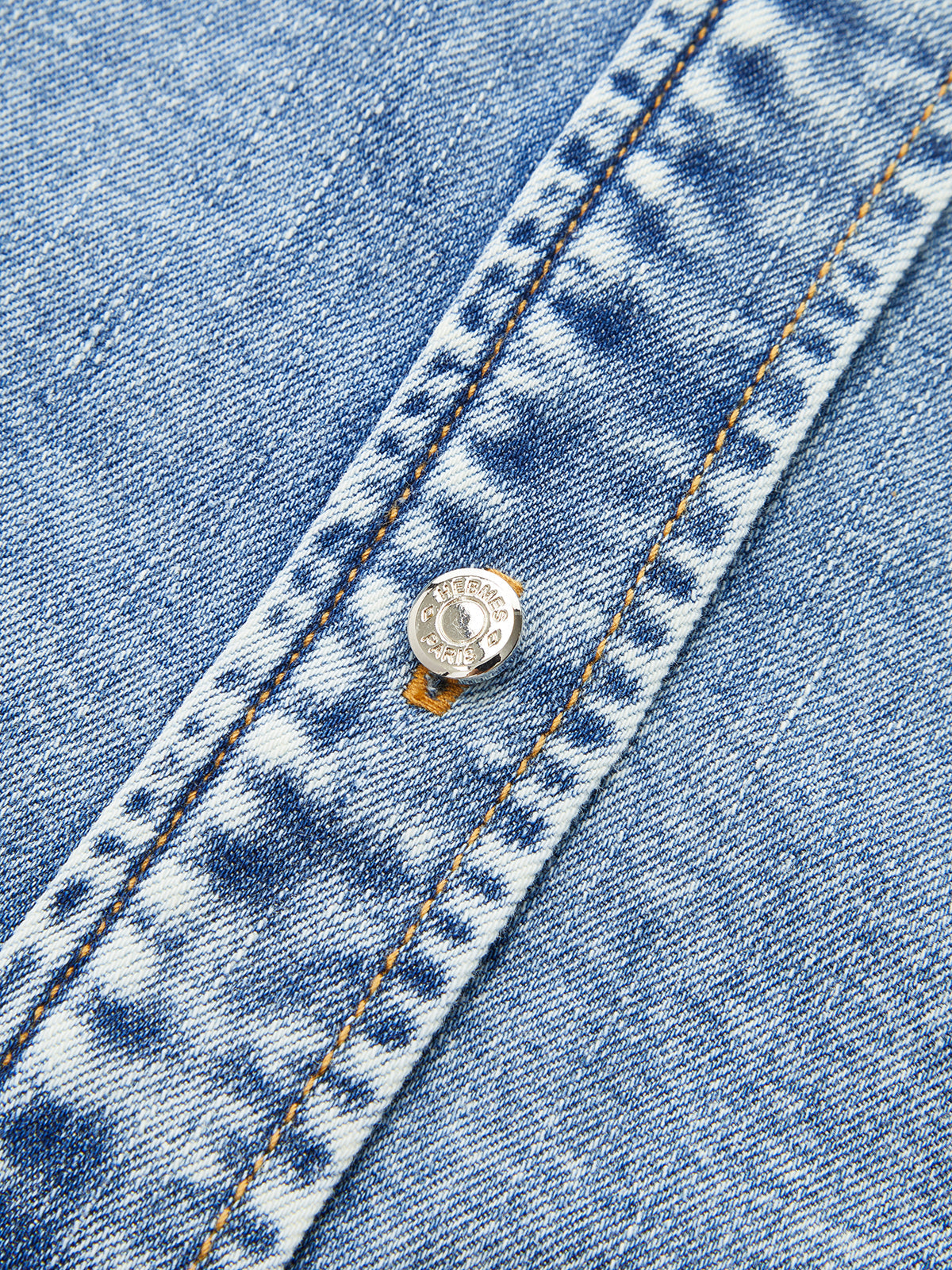Sleeveless Denim Blouse with Tie Neck Detail