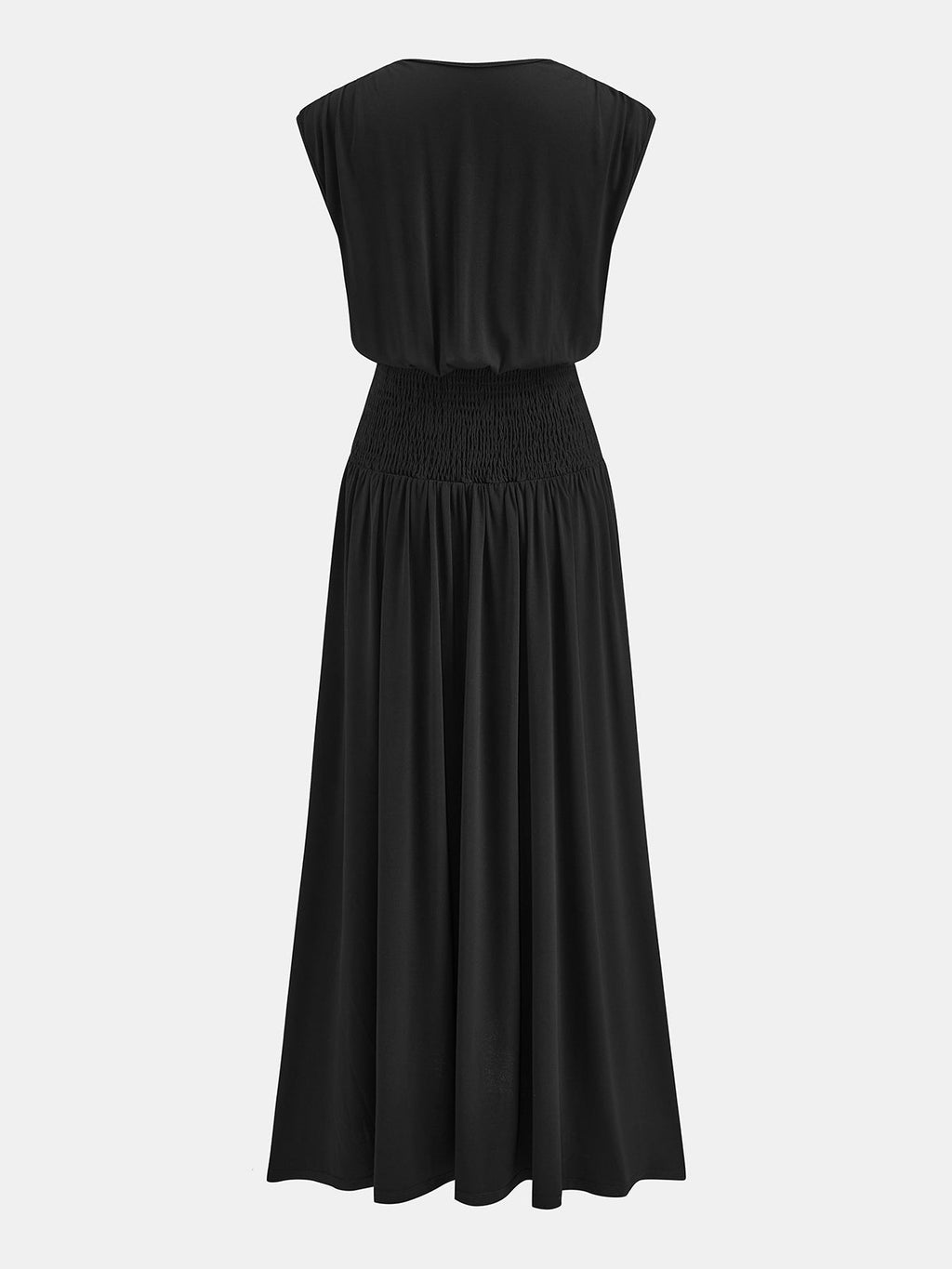 Sleeveless Maxi Dress with Cinched Waist Design