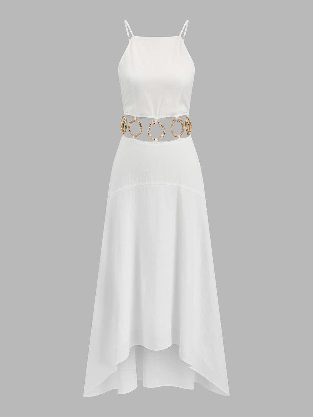 Ring Detail Cami Maxi Dress with Cut-Outs