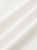 Bow-Accented Cotton Cheongsam-Inspired Midi Dress