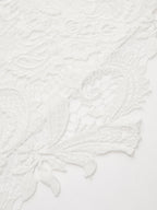 Cotton Short Sleeve Top with Lace Back Detail