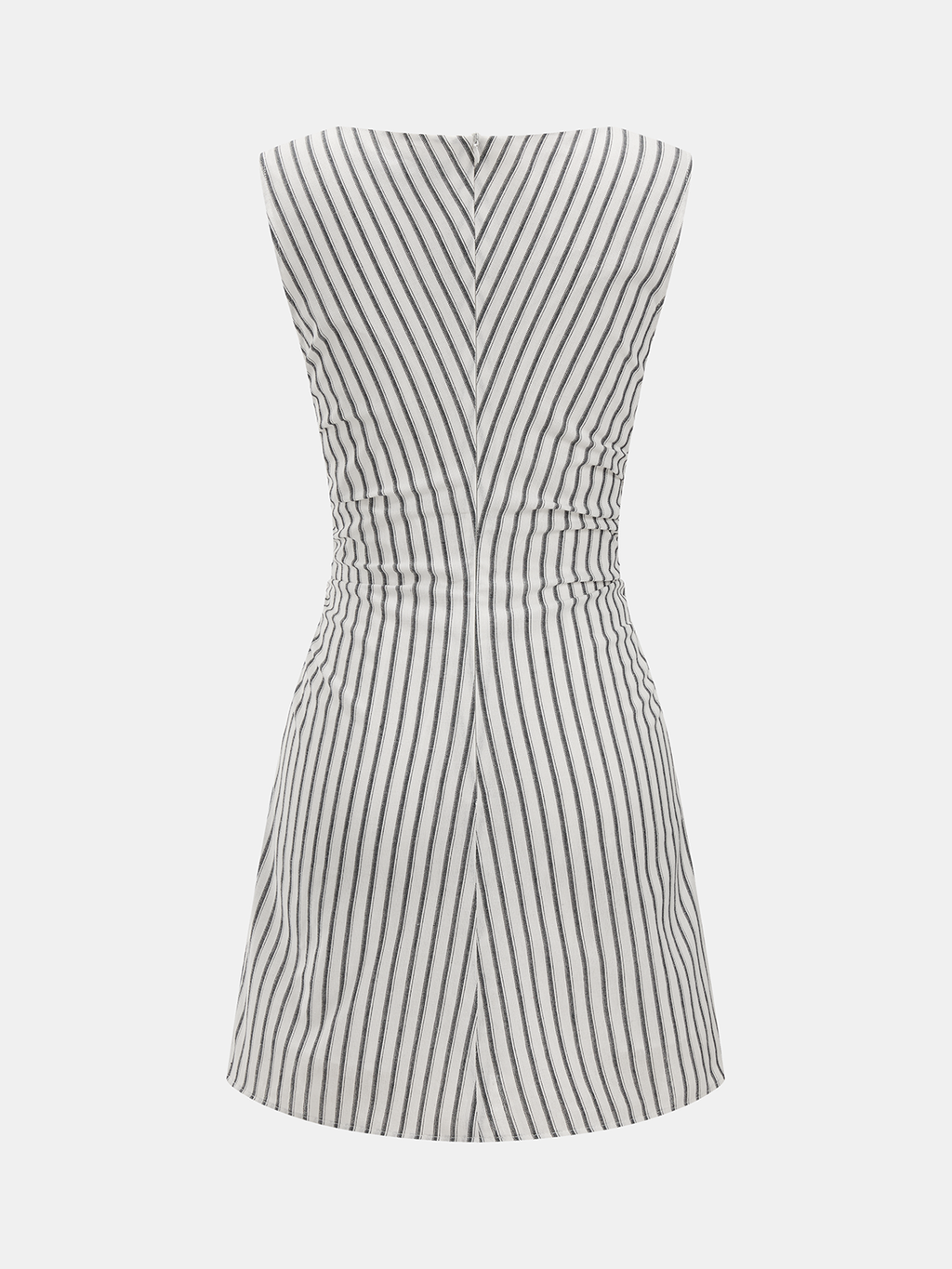 Sleeveless Striped Cotton Mini Dress for Women