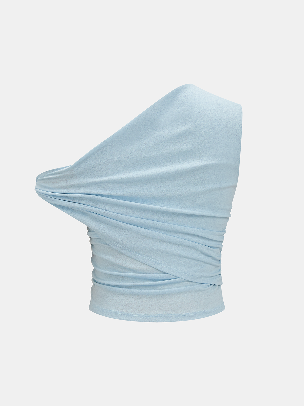 One-Shoulder Top with Ruched Design