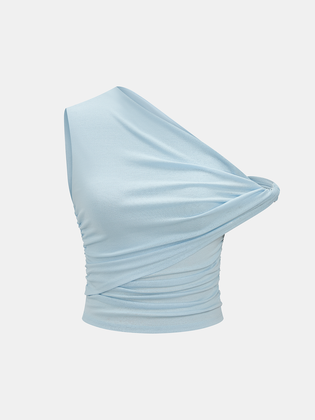 One-Shoulder Top with Ruched Design