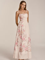 Floral Cut-Out Cami Maxi Dress