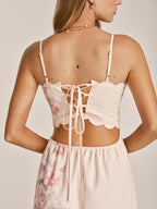 Floral Cut-Out Cami Maxi Dress