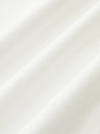 Ruched Cotton Top with Asymmetrical Fitted Design