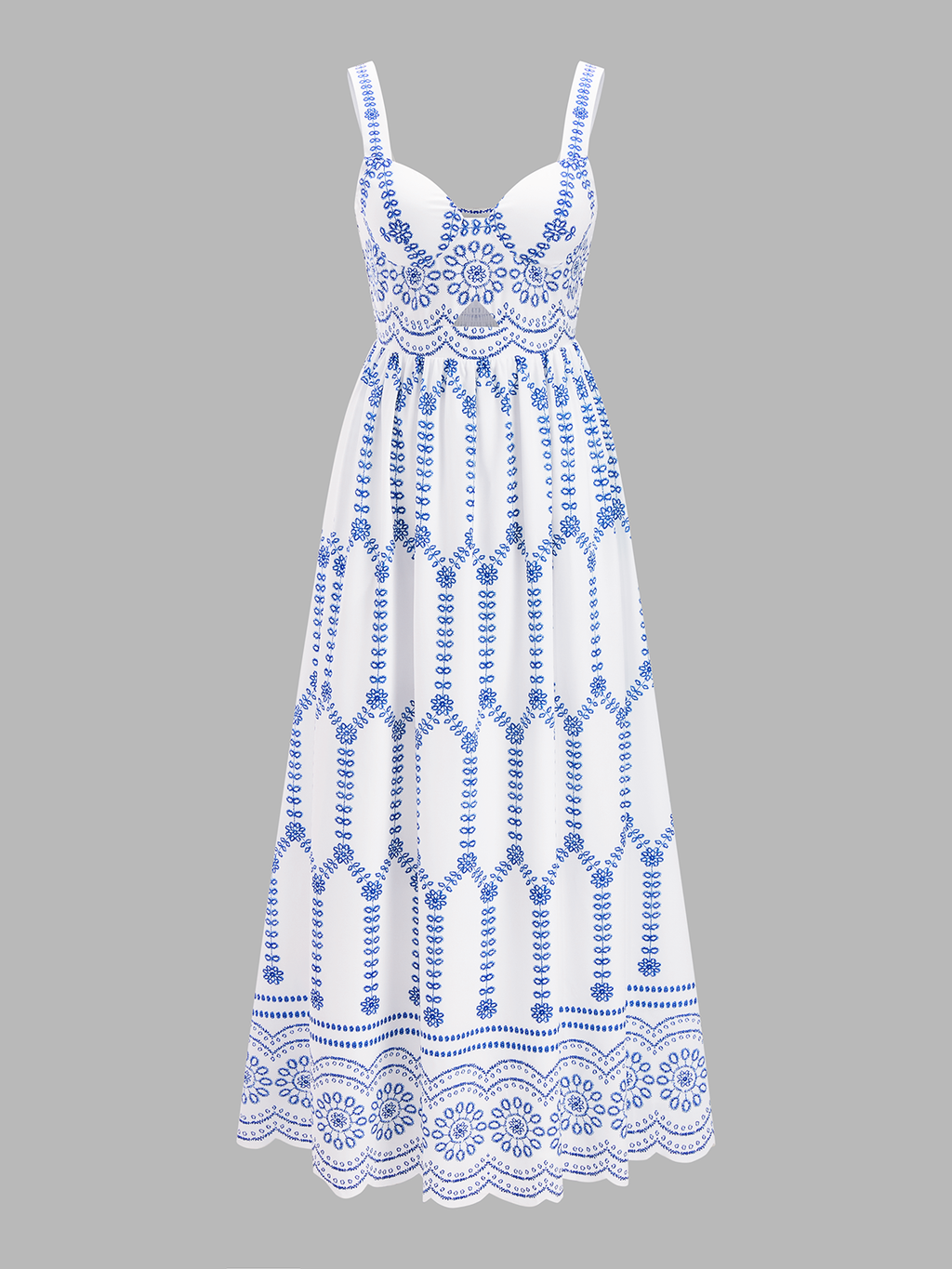 Boho Maxi Dress with Floral Print and Cut-Outs