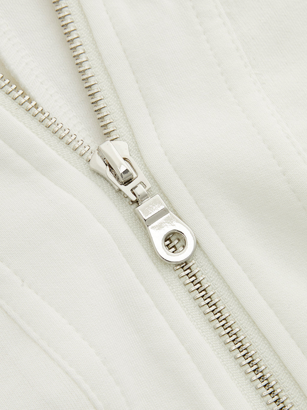 Half-Zip Sweatshirt with Epaulet Detail and Short Sleeves