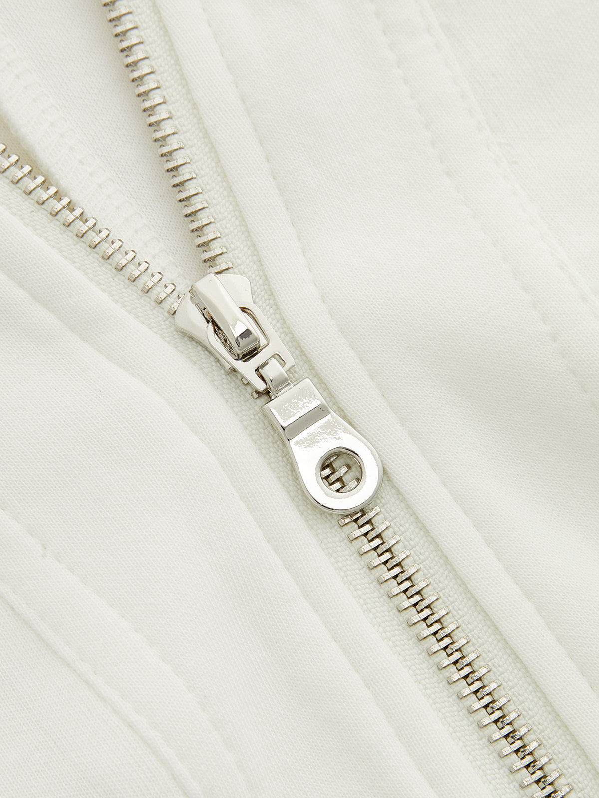 Half-Zip Sweatshirt with Epaulet Detail and Short Sleeves