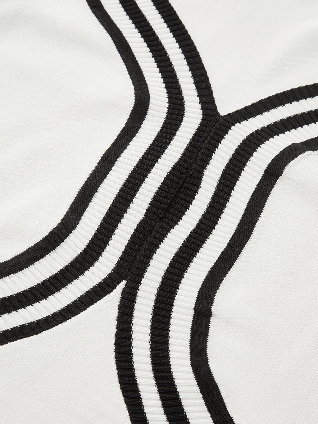 Striped Sleeveless V-Neck Knitted Maxi Dress
