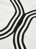 Striped Sleeveless V-Neck Knitted Maxi Dress