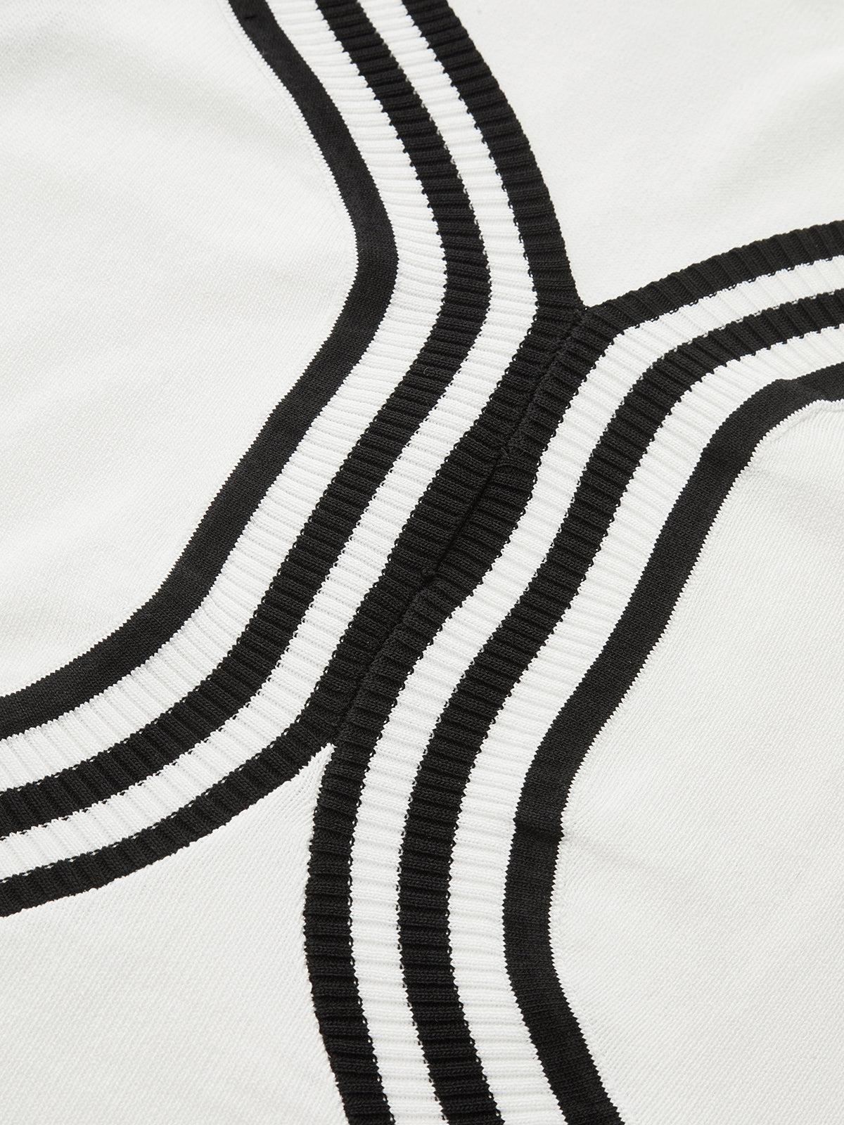Striped Sleeveless V-Neck Knitted Maxi Dress