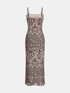 Flowy Sleeveless Maxi Dress with Camisole Top