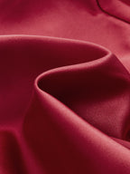 Satin Wrap Maxi Dress with One Shoulder Ruched