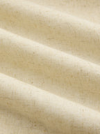 Linen-Blend V-Neck Maxi Dress with Belt