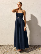 Sleeveless Camisole-Style Long Dress