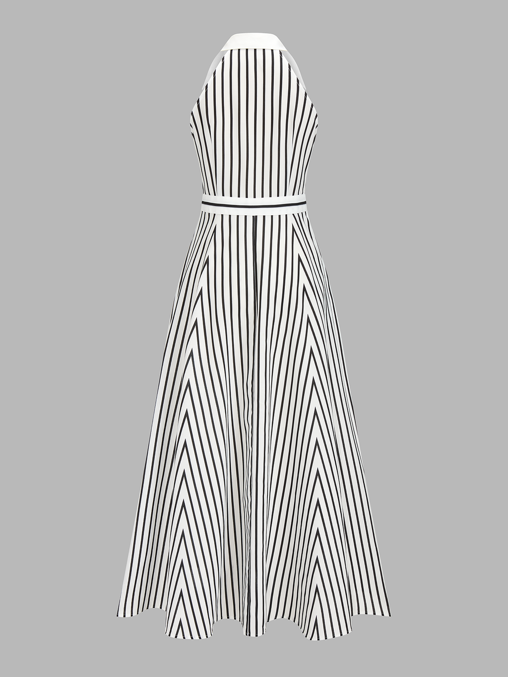 Sleeveless Maxi Dress with Stripe Pattern