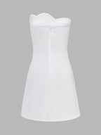 Strapless Floral A-Line Mini Dress