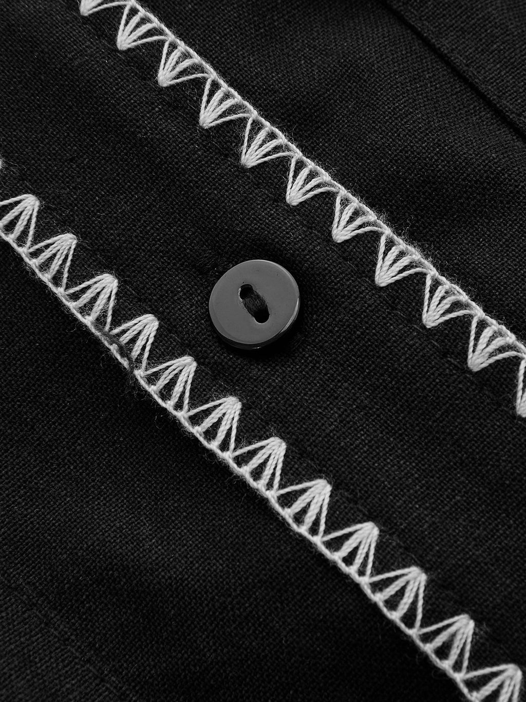 Contrast Stitch Shirt Dress with Belt Detail