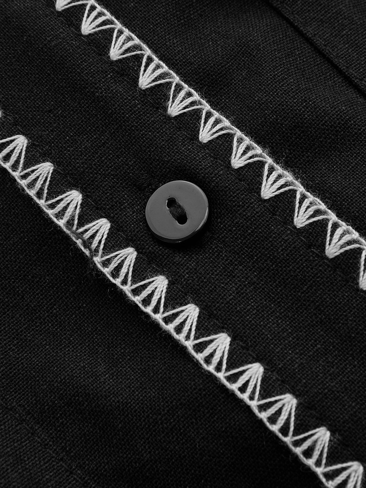 Contrast Stitch Shirt Dress with Belt Detail
