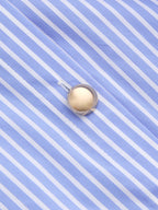 Striped Sleeveless Maxi Dress with Collar and Buttons