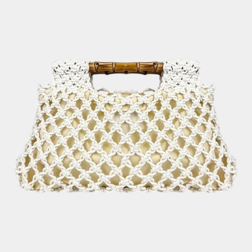 Bamboo Handle Small Bag