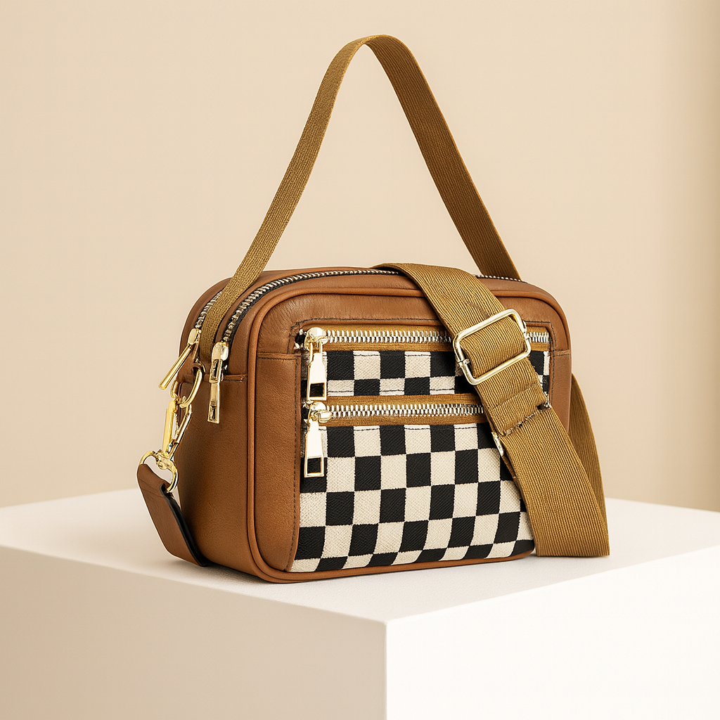 Monique | Checkered Crossbody Bag