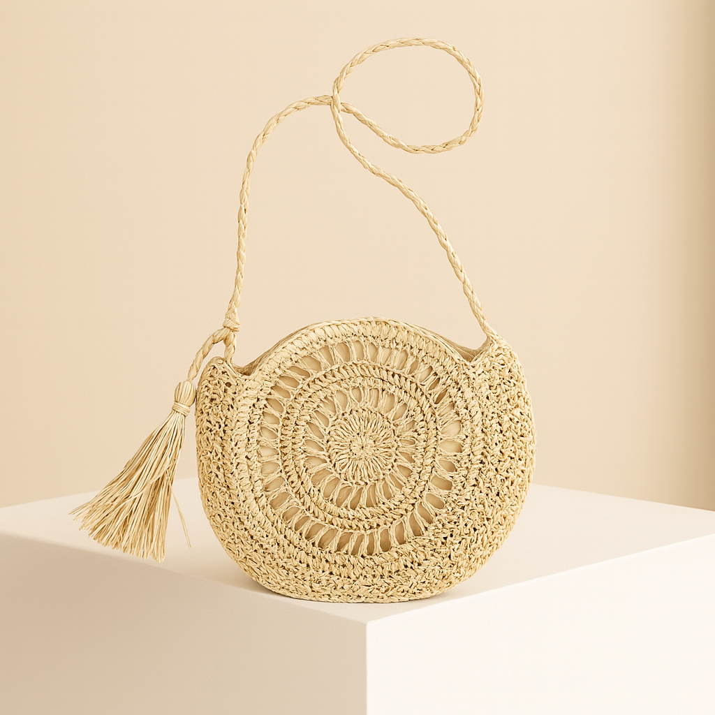 Françoise | Straw Crossbody Bag