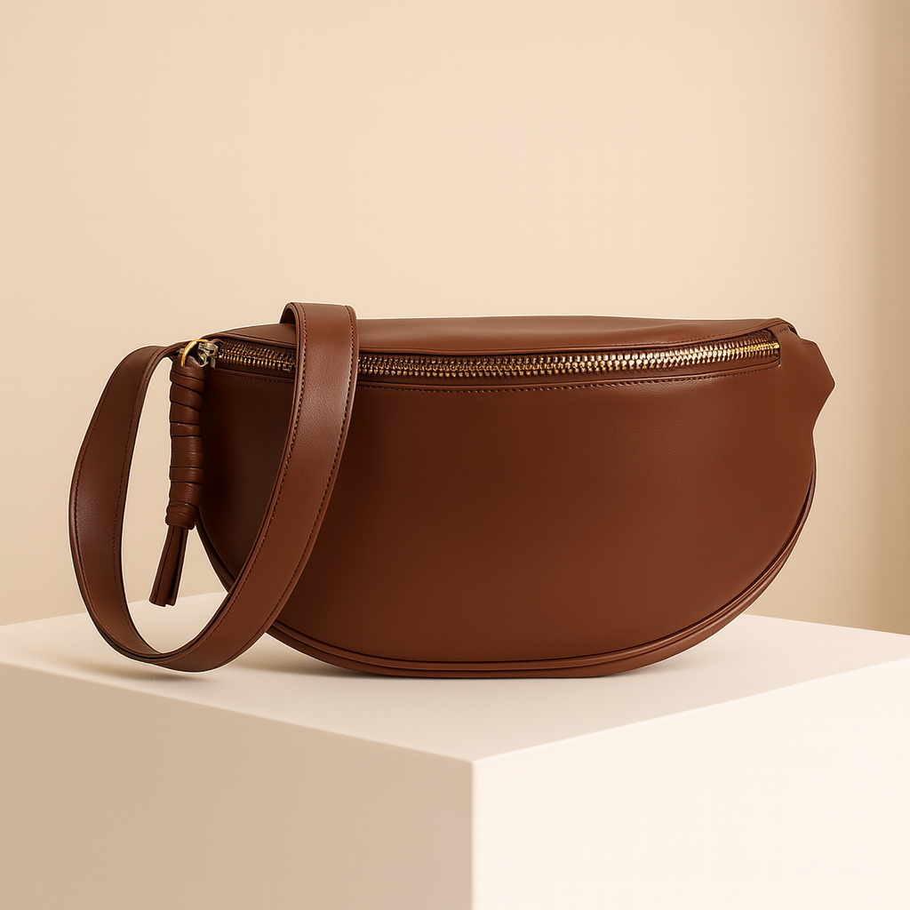 Thérèse | Brown Leather Crossbody Bag