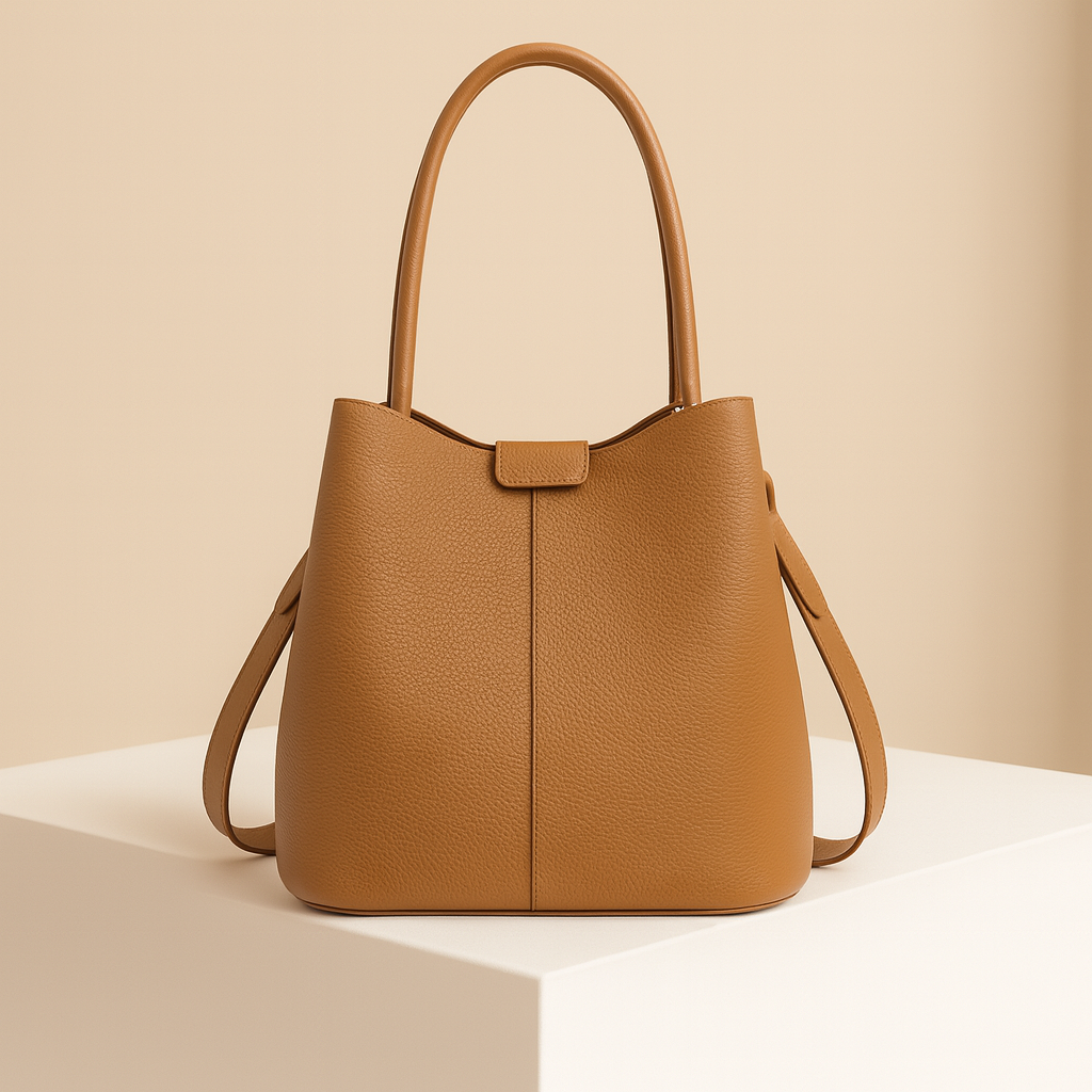 Mélusine | Leather Crossbody Bucket Handbags