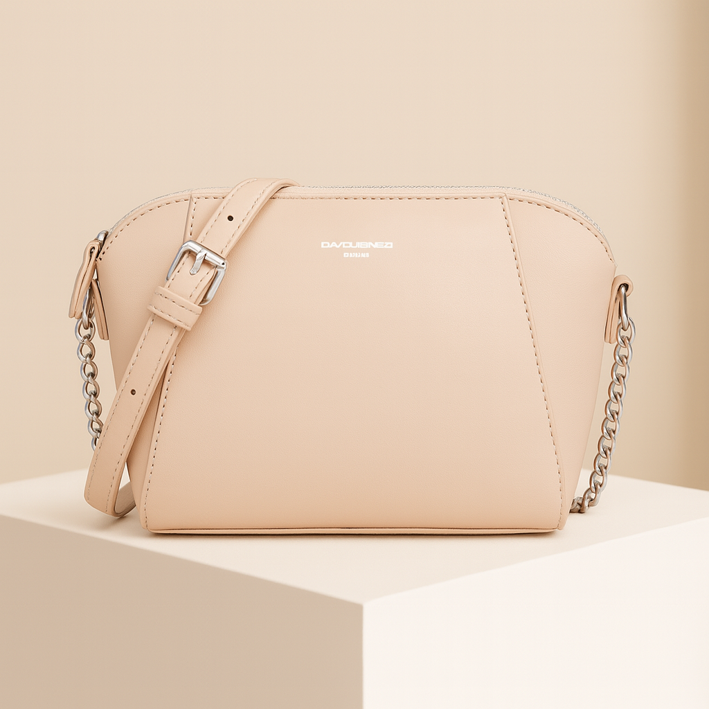 Nora | Pink Leather Crossbody Bag
