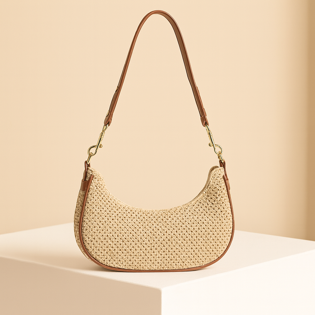 Paloma | Mini straw shoulder bag