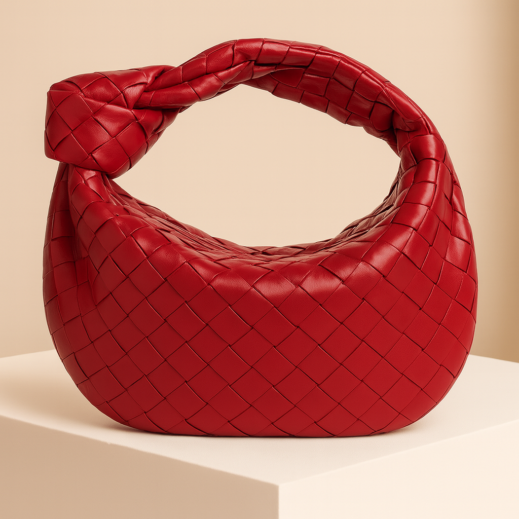 Ambre | Mini Leather Half Moon Bag