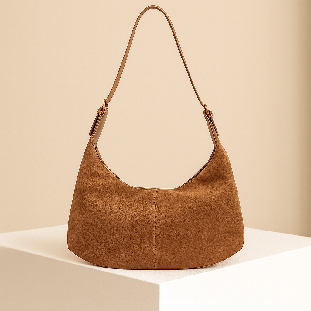 Ivana | Suede crescent crossbody bag