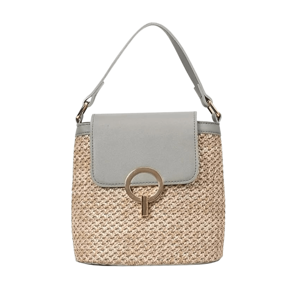 Wicker Bucket Bag