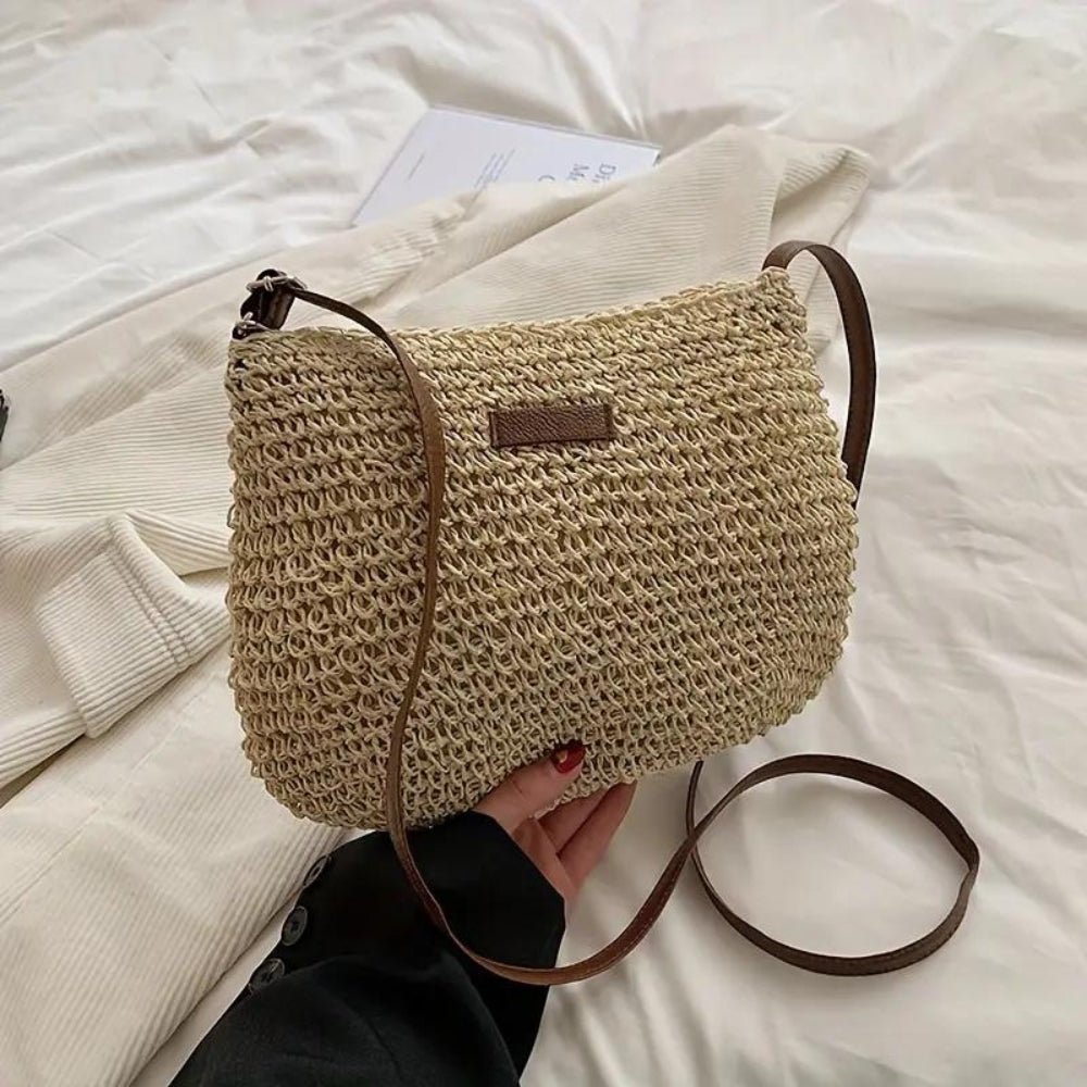 Stéphanie | Straw Crossbody Shoulder Bag
