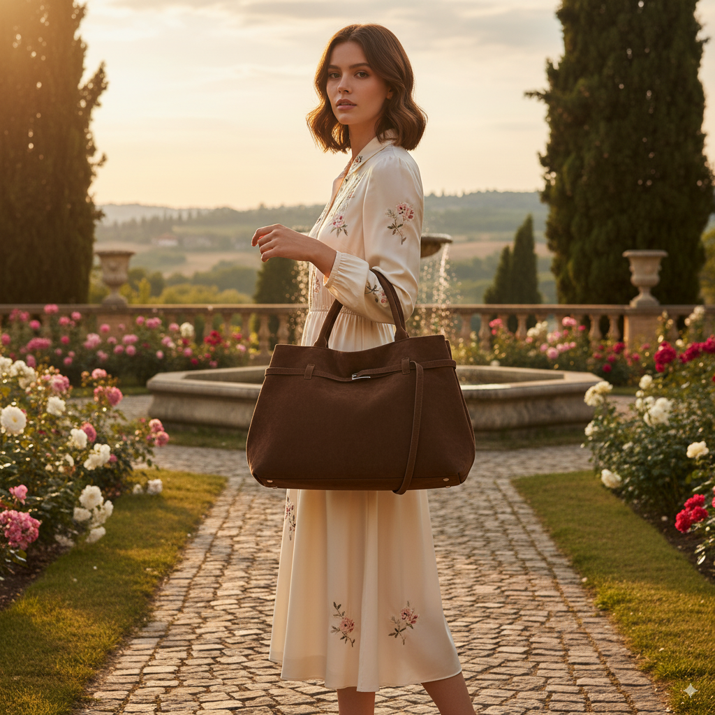 Margaux | Suede Vintage Large Bag